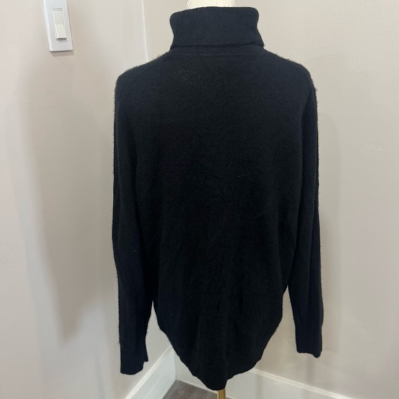 Talbots Cashmere Turtleneck Sweater Black sz 2X - Picture 2 of 5